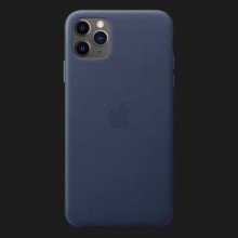 Apple Leather Case для iPhone 11 Pro — Midnight Blue