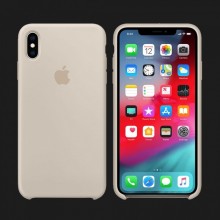 iPhone XS Max Silicone Case — Stone