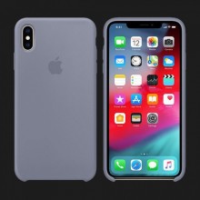 iPhone XS Max Silicone Case — Lavender Gray