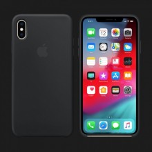 iPhone XS Silicone Case — Black (Original Assembly)
