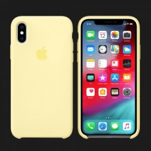 iPhone XS Silicone Case — Mellow Yellow
