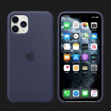 iPhone 11 Pro Max Silicone Case-Midnight Blue