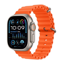 Apple Watch Ultra 2 49mm GPS + LTE Titanium Case with Orange Ocean Band