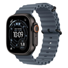 Apple Watch Ultra 3 GPS + LTE, 49mm Black Titanium Case with Anchor Blue Ocean Band