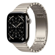 Apple Watch Series 11 GPS, 46mm Natural Titanium Case with Natural Link Bracelet