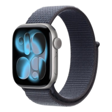 Apple Watch Series 11 GPS, 46mm Space Gray Aluminum Case with Anchor Blue Sport Loop